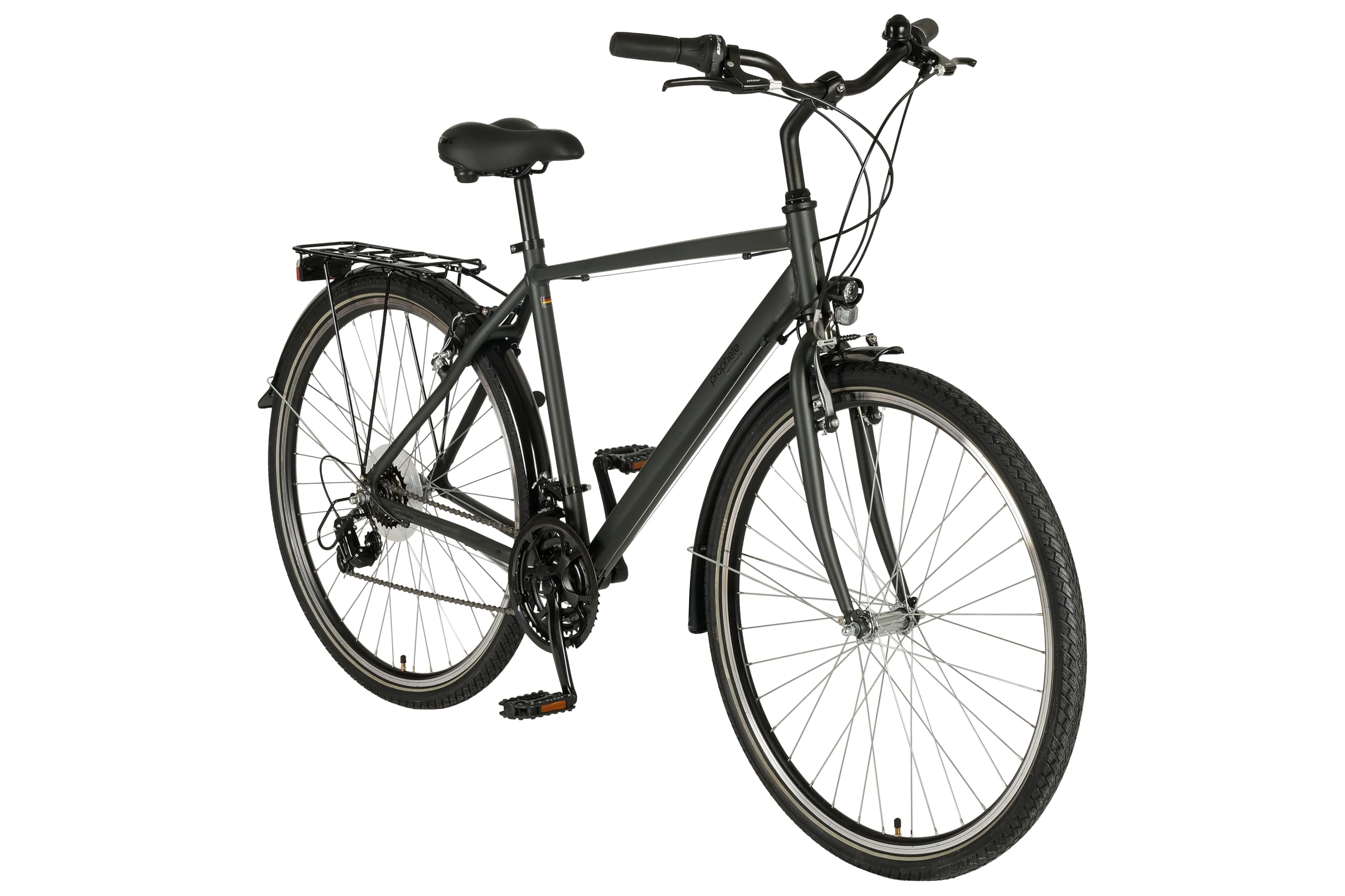 Prophete ENTDECKER 100 28 Zoll Trekkingbike 18 Gang Kettenschaltung Alu 52 cm Trekkingrad Industrial Olive matt