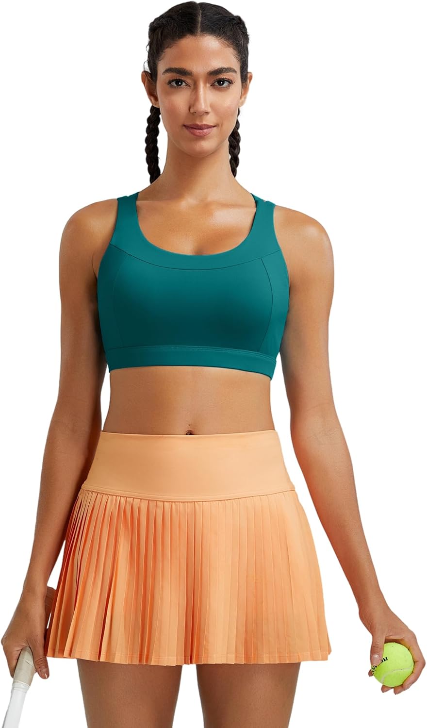 RUNNING GIRL Sports Bras for Women,Molded Cup Strappy Running High Support Sports Bras Workout Yoga Bra - Image 2