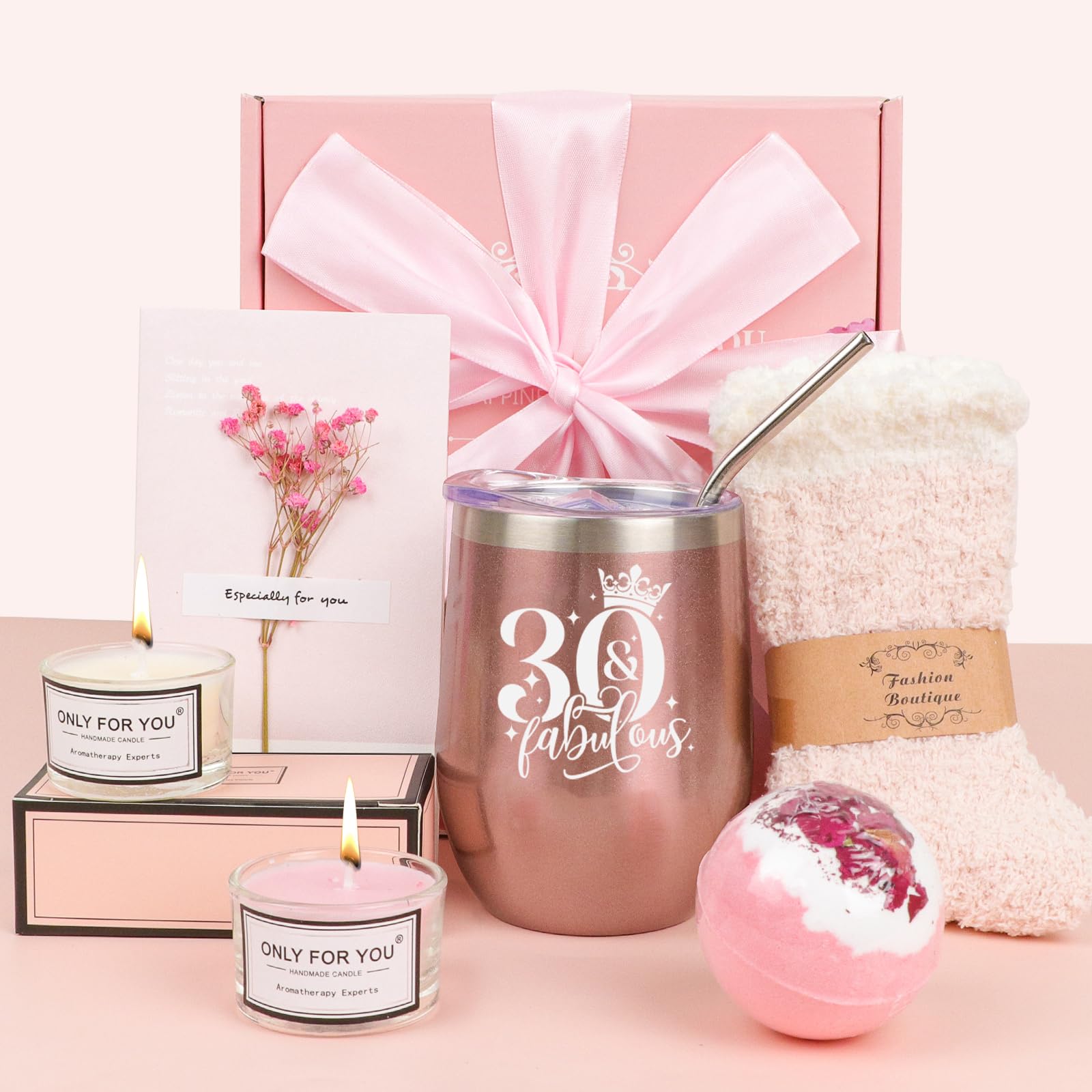 30. Geburtstag Geschenkbox Für Frauen - Aromatherapie Set Mit Thermosbecher