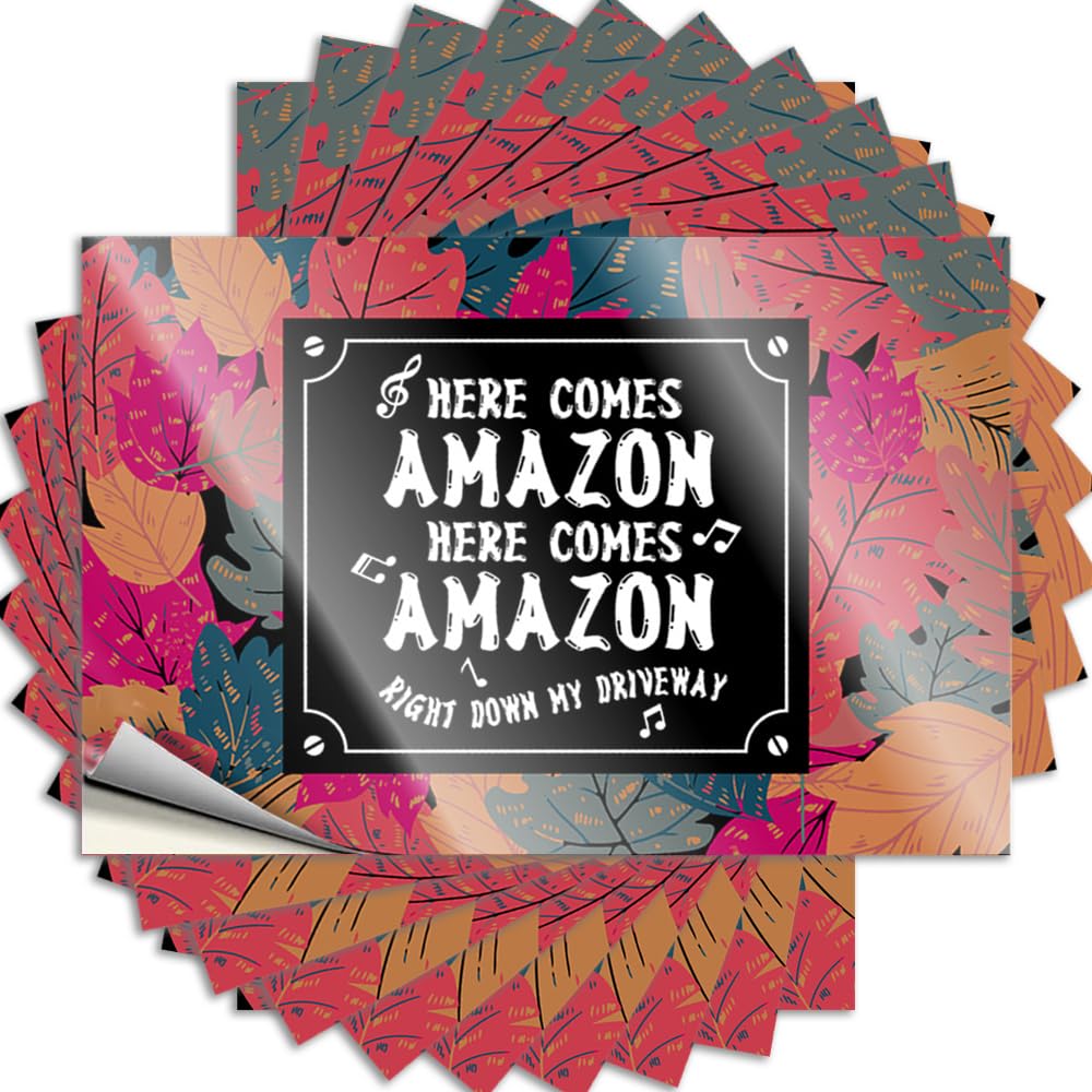 Here Comes Amazon Right Down My Driveway Scented Plain - Sticker Hard Removable Vinyl Decal(6X9CM)