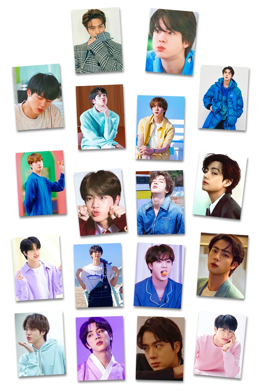 SINCE 7 STORE BTS Jin Solo Lomo Cards Pack of 18 Premium Photocards (3 x 4 inches)