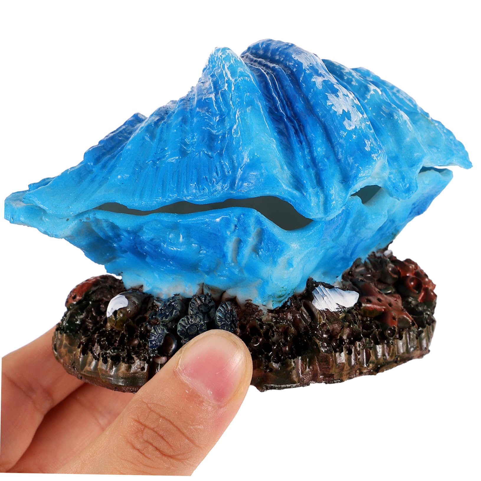 Yardwe 4stücke Bubble Maker Deko Für Aquarien Künstliche Resin Dekoration Mit Lebensechter Form Für Fischbecken Und Blau