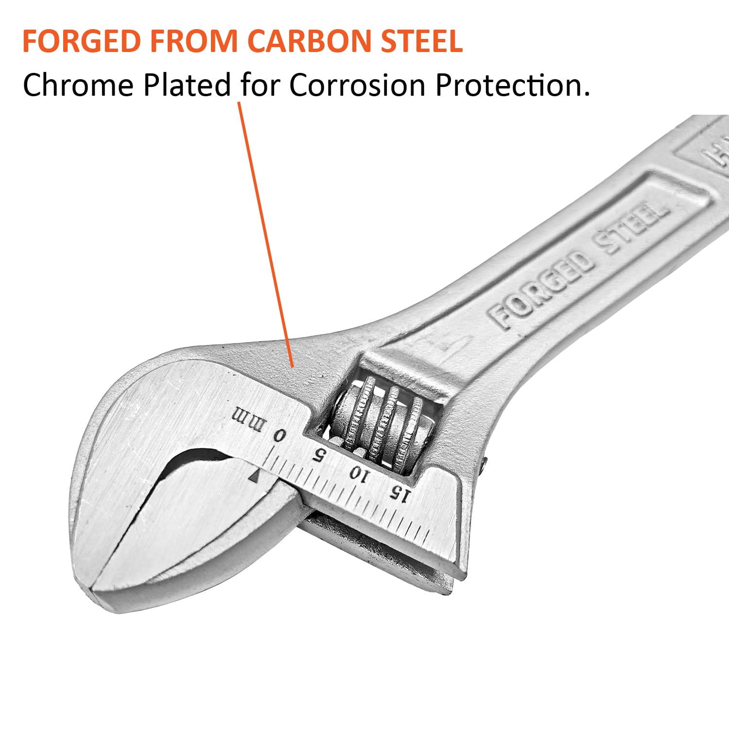 Harden 6" Adjustable C Shaped Spanner Wrench Carbon Steel - 540406 1