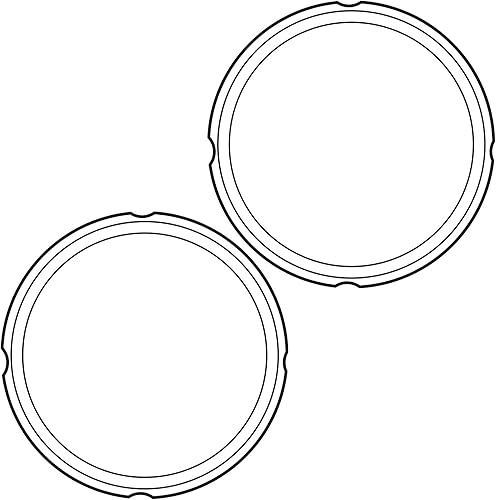 Miniatura 3 de Anillos de sellado instantáneo de potes, pack doble, color blanco transparente, para modelos 5 c/l o 6 c/l., 2 anillos selladores transparentes,