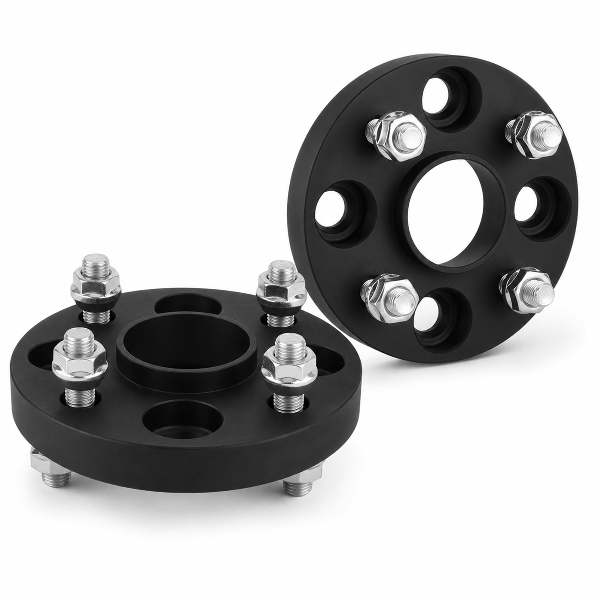 Espaceurs De Roue Aluminium 20mm Eelargisseur de Vvoie 4x100 PCD Filet M12x1,5 Alésage 54,1mm Finition Noire Anodisée Accessoire Amélioration Stabilité Conduite Compatible MX5 Mk1 Et Mk2