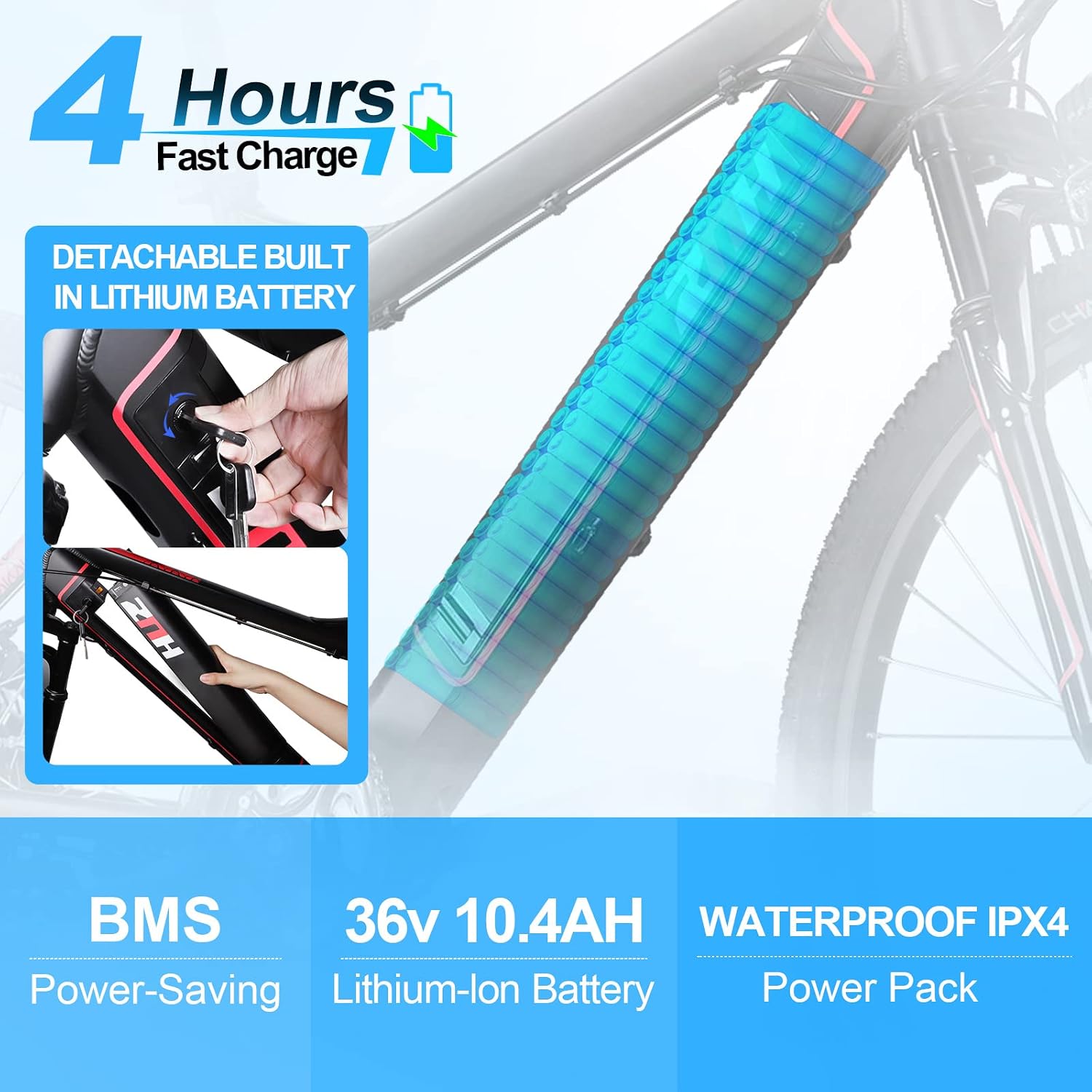 Buy ZNH Electric Bike, 26'' 350W 