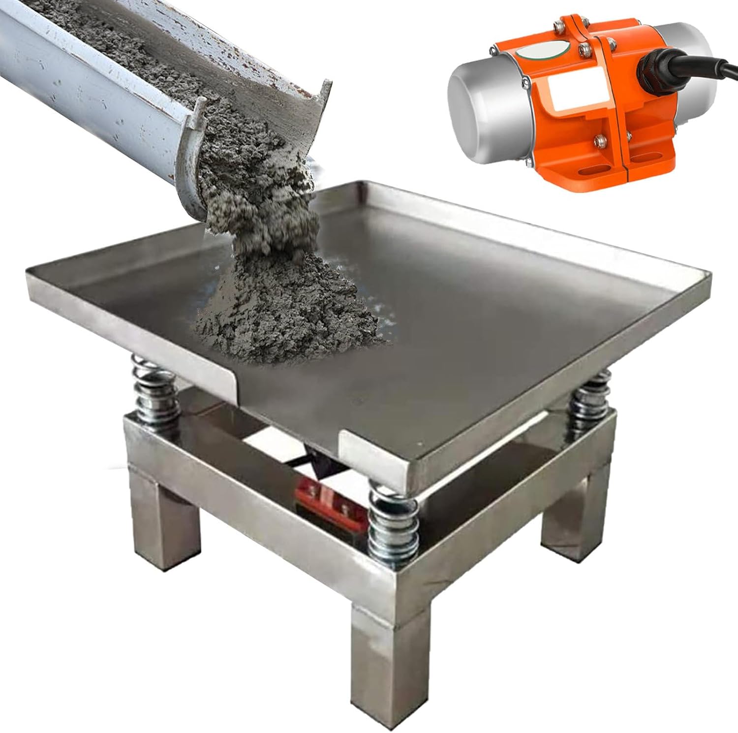 Electric Vibration Platform,Stainless Steel Concrete Vibrating Table - Bench Test Block Vibration Platform to Remove Bubbles & Shake Precipitate-10 or 20kg Load Capacity (35 * 35cm)