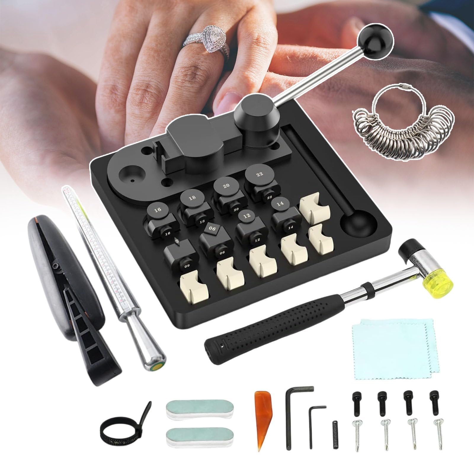 smafoseedding Multifunktionales Ringohrbiegewerkzeug, Ringbiegemaschine, Werkzeuge Zur Schmuckherstellung, Hilfreich Bei Der Reparatur Von Schmuck, Für Die Schmuckherstellung Und Das Pressbiegen,B