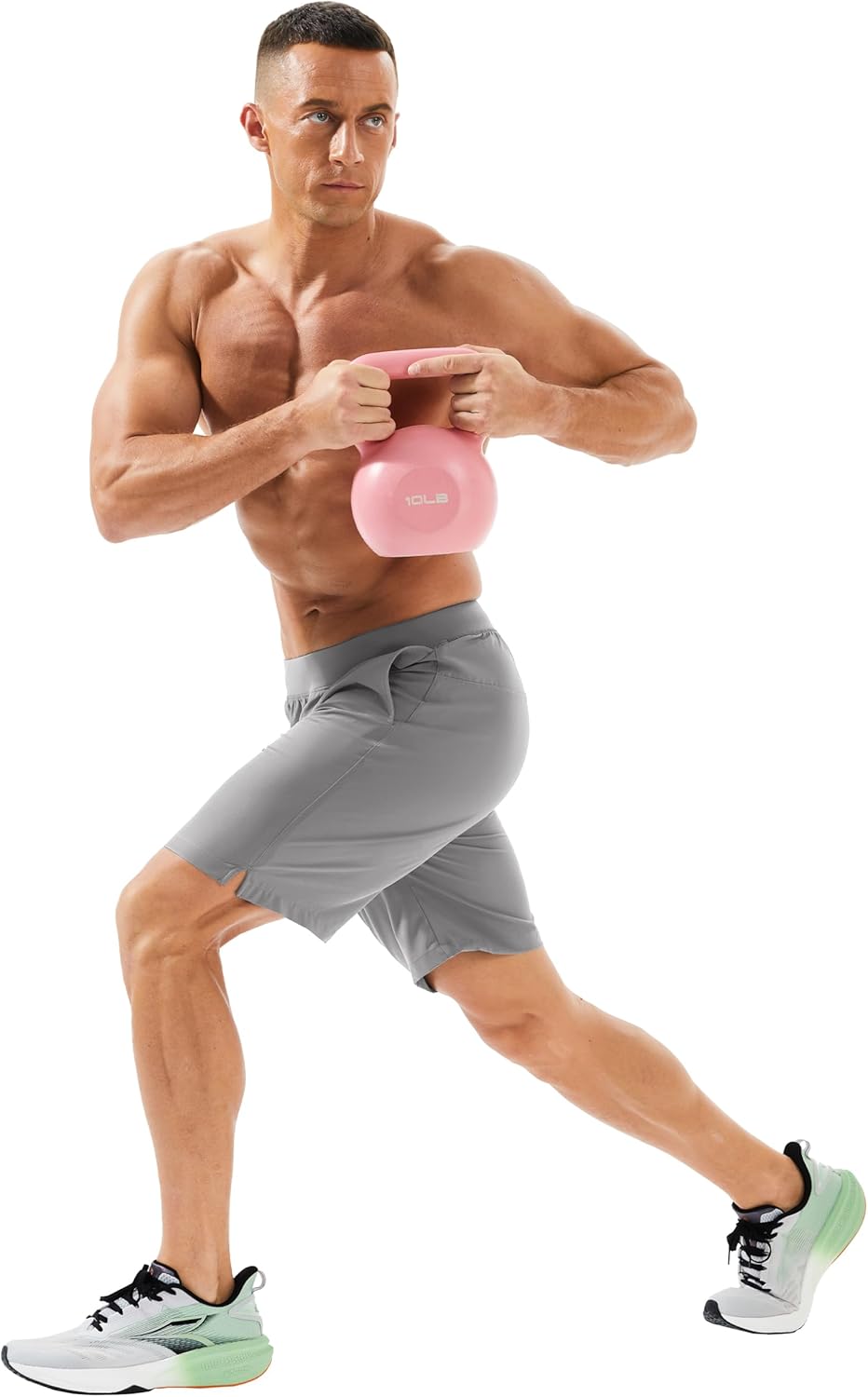 MAGCOMSEN Men's Athletic Running Shorts 8" Quick Dry Lightweight Workout Gym Sports Hiking Shorts UPF 50+ with 3 Pockets - Image 6