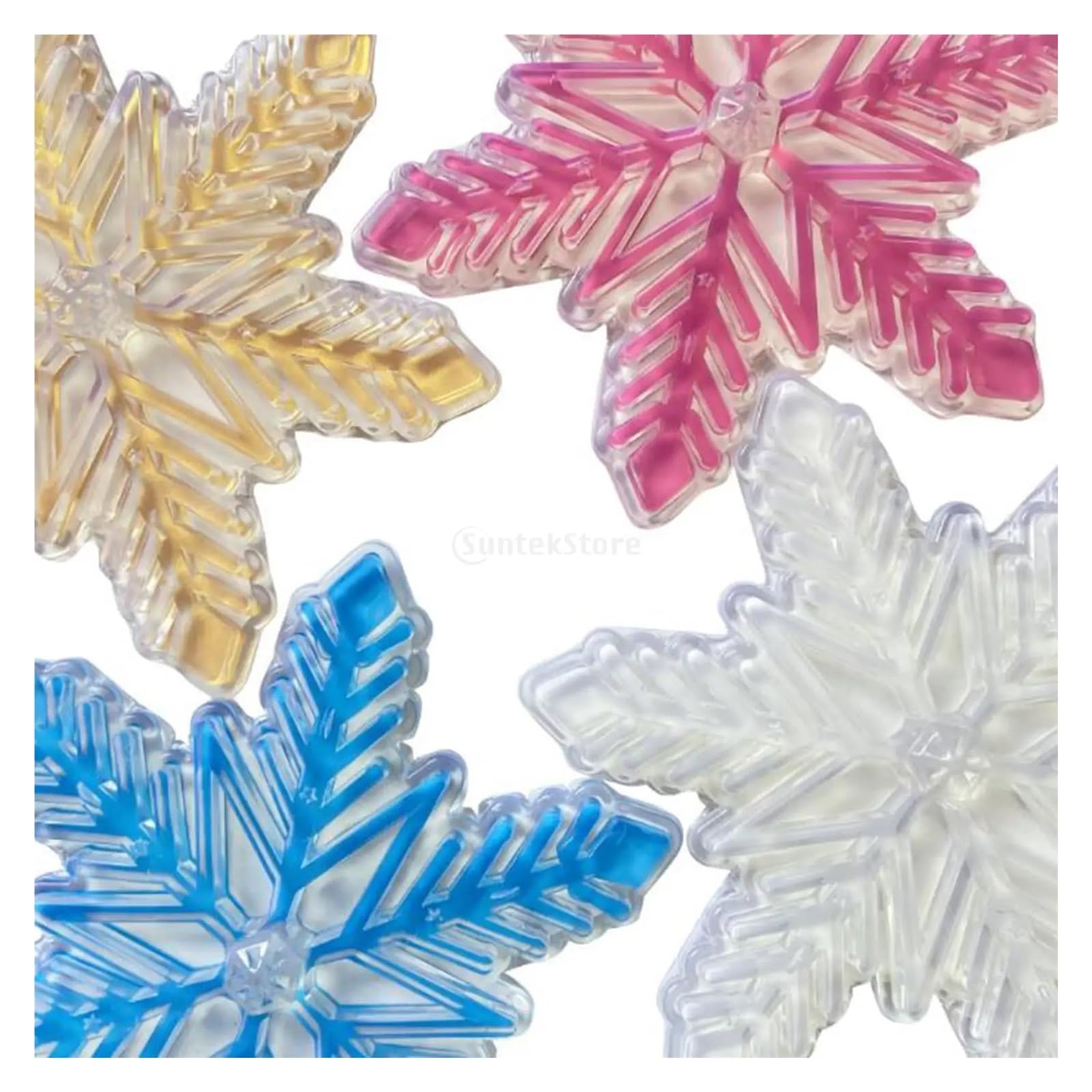 Coussinets pour Planche à Neige Tapis de Snowboard 3D en PVC antidérapant, Motif Flocon Neige, for Une Meilleure adhérence, léger et Exquis