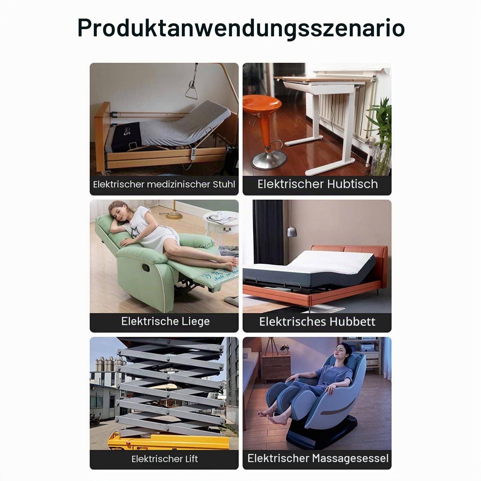 DC 12V 100mm Lineartechnik-Aktuatoren, Linearaktuator Interner Endschalter Geräuscharmer elektrischer Mini-Linearaktuator für die industrielle Landwirtschaft 100mm-8mm/s-70N