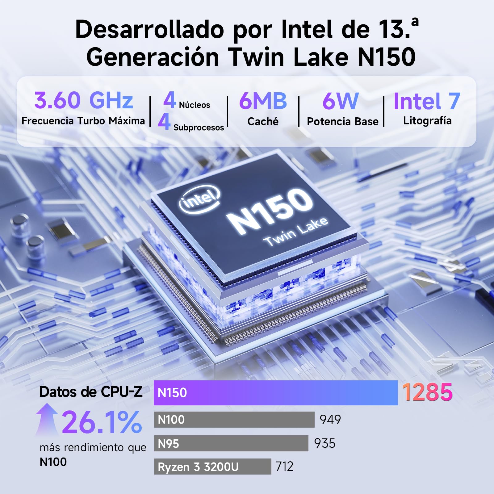 BMAX Ordenador Portátil Intel N150 14 Pulgadas Pantalla Táctil 16GB RAM 512GB SSD Win 11 Teclado Retroiluminado