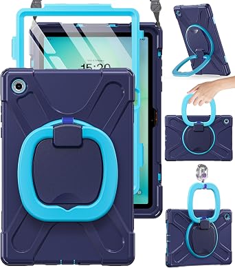 BRAECN Case for Samsung Galaxy Tab A11+ Plus - 2025 Navy Blue Tab A11+ Case