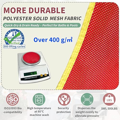 Miniatura 19 de Eslinga universal de elevación de pacientes de cuerpo completo, honda médica para colocación de cama y baño, eslinga de transferencia para ancianos