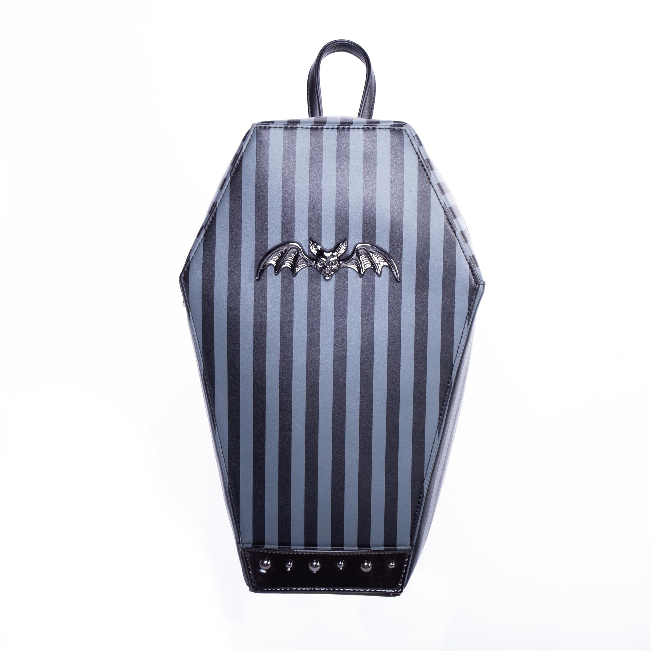 Rock Rebel Striped Coffin Backpack