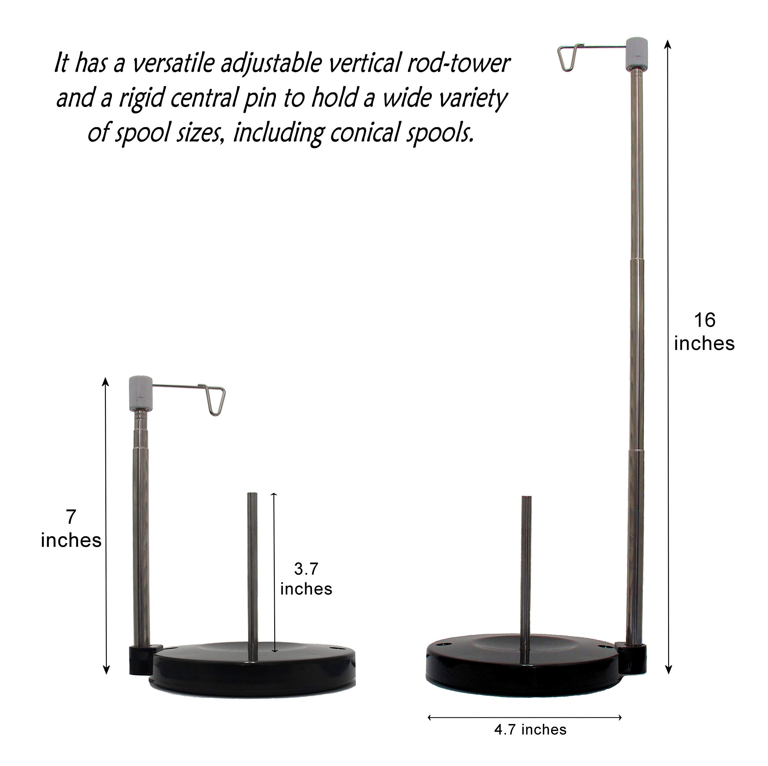 Thread Stand for Sewing Machine, Embroidery & Quilting Height Adjustable Spool Holder with