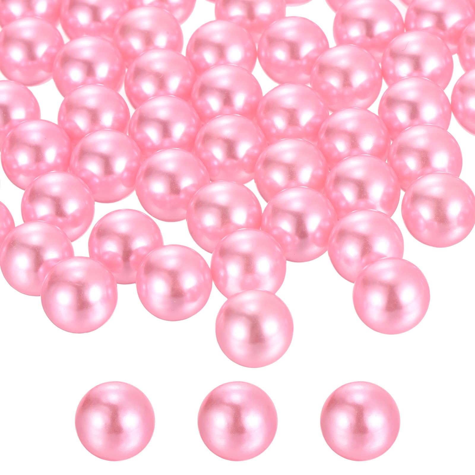Perlas rosas de 12 mm de ABS para jarrones y manualidades pack de 340 unidades