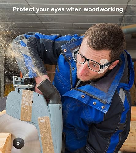 Miniatura 5 de CENSGO Protectores laterales para gafas graduadas, protectores laterales para protección ocular, fácil de poner, protectores laterales, se adapta a