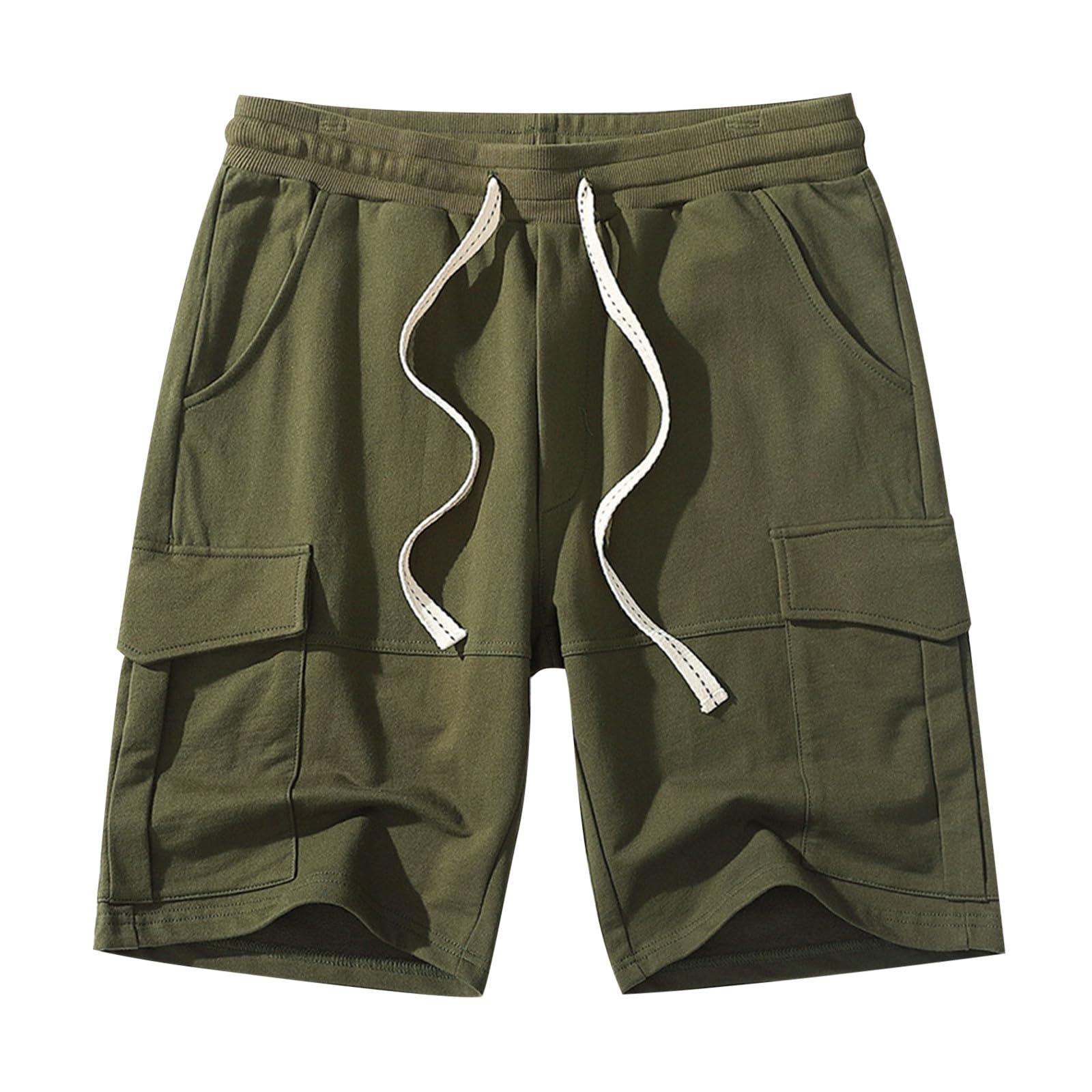 Generic Gimnasio Pantalones Hombre de tamaño Cargo Pesado para Hombre, Pantalones Deportivos Informales Sueltos de Cinco Cuartos con Bolsillo Pantalones Surf Hombre