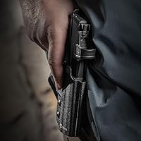 Vista 5 de GRITR OWB Kydex Sig Sauer P365-XMACRO Open Carry Pistol Holster for Men & Women w/Optic Cut, Open Bottom, Adjustable Belt Loops, Fits Safariland