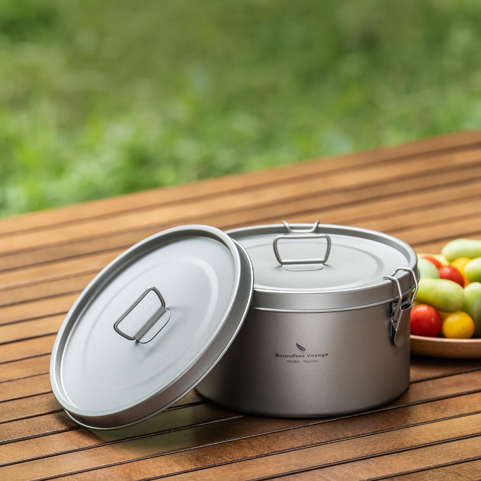 Boundless Voyage Titan 2086C - Boîte à déjeuner - 500 ml - Anti-fuite - Avec compartiments et joints - Pot portable pour camping, randonnée, voyage