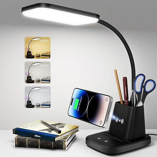 Sailstar Desk Lamp, LED Desk Lamps for Home Office, Wireless