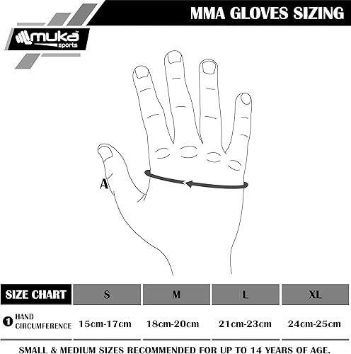 Miniatura 3 de Guantes MMA para hombre, guantes de boxeo con palma abierta, guantes de boxeo de cuero para artes marciales para hombres y mujeres, guantes de