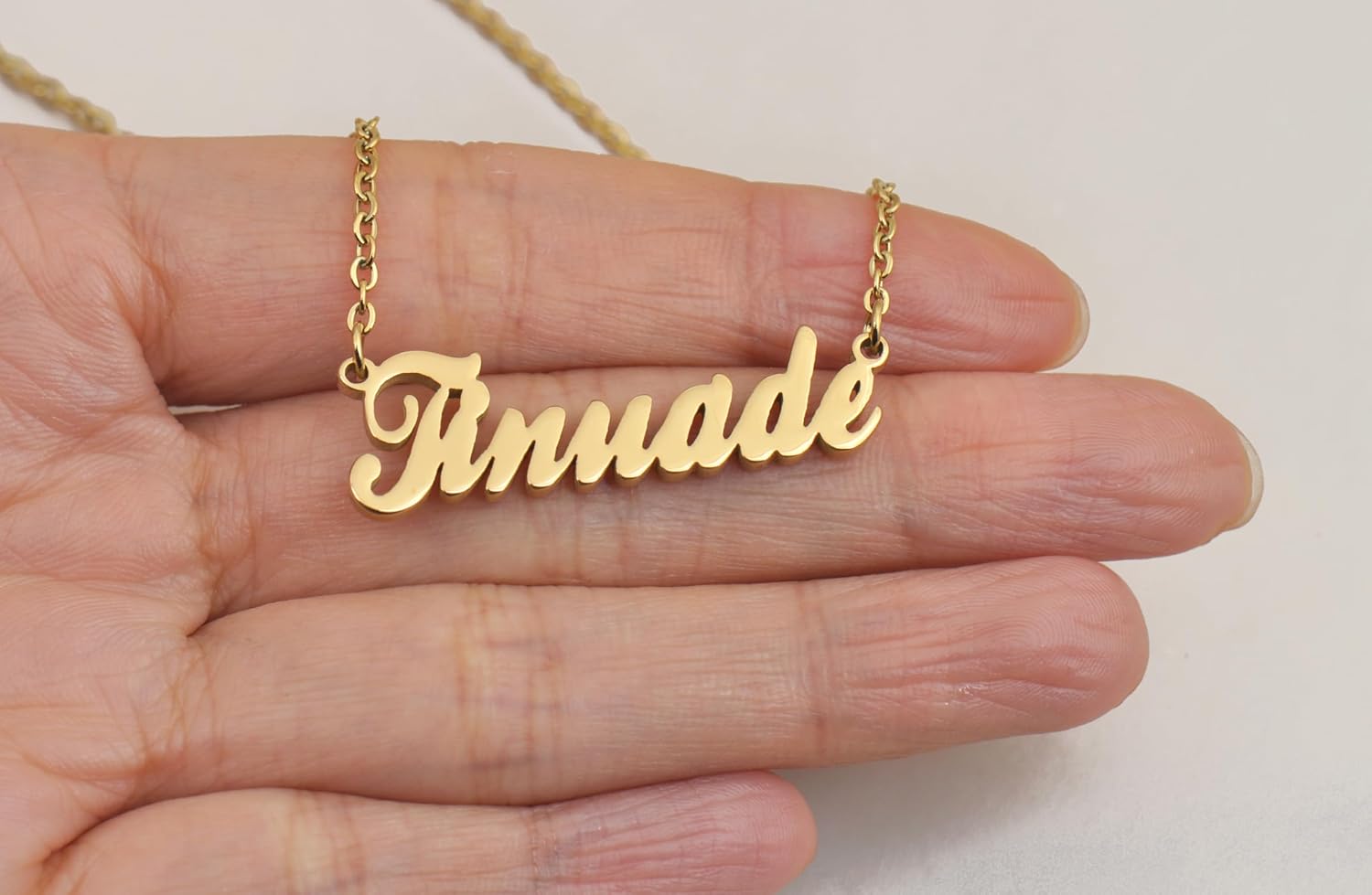 Dancing Wolf Custom Name Necklace Personalized Customized Any Names Stainless Steel Jewelry for Womens Mothers - Image 3