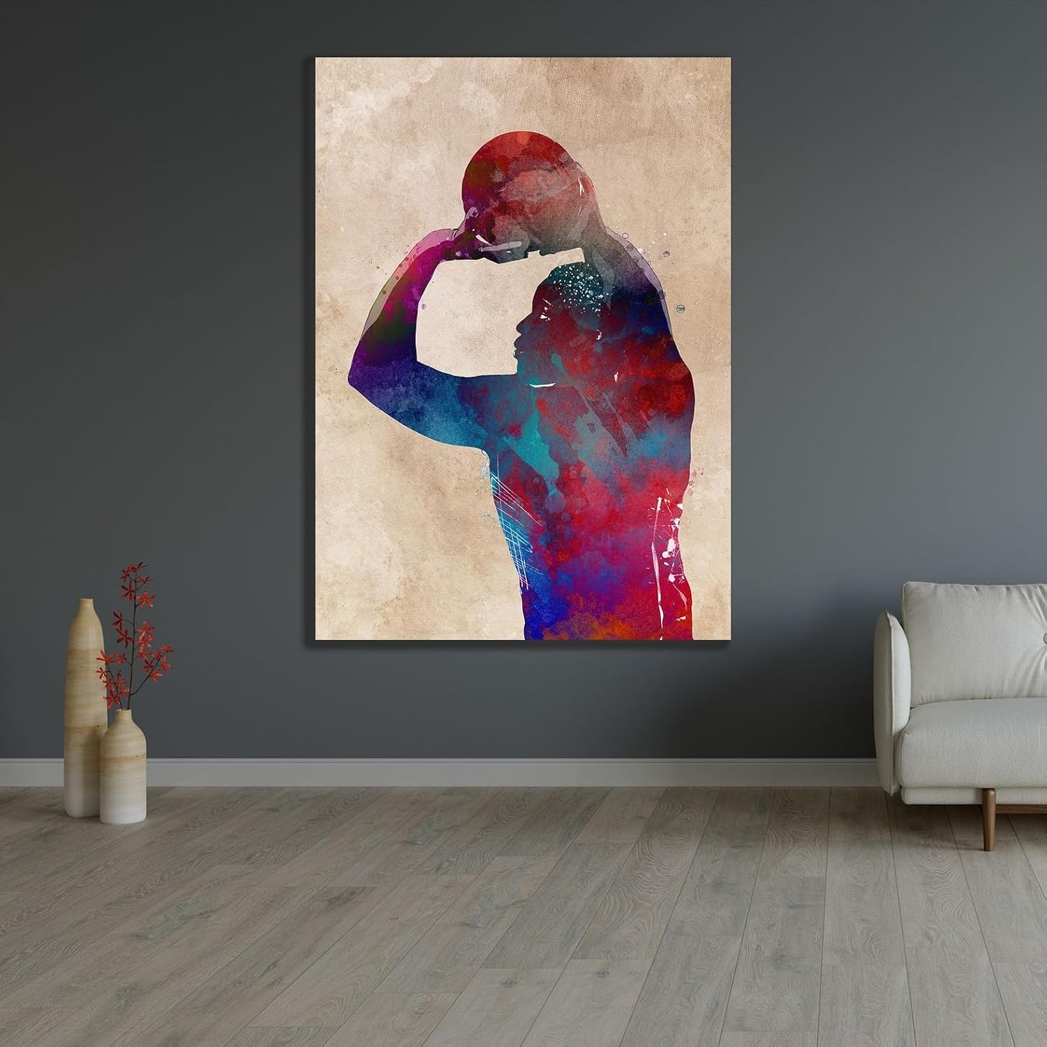 ArtDirect Basketball Sport Art 11 Unframed Art Print Giclee Poster by Jaszke, Justyna - Ready for Framing with Customization Sizes 7x10, 10x14, 14x20, 24x34, 34x48, and 43x60 Inches