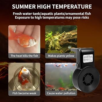 Aquarium Cooler Fan Fish Tank Cooling System