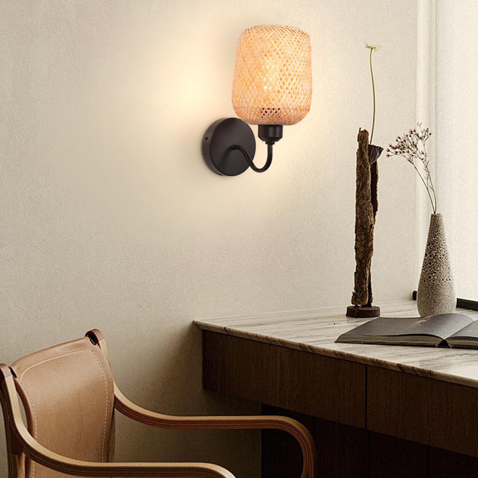 iDEGU 2 stuks industriële wandlamp, vintage lamp van metaal, design, kooi, zwart, E27, wandlamp voor binnen, voor… - Industriele lampen