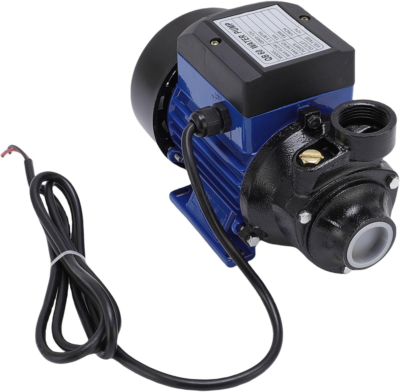 LiebeWH, 230W Electric Water Transfer Pump with 1 Inch NPT Ports and 3800 RPM Motor, for Irrigation Garden Lawn Farm Shallow System