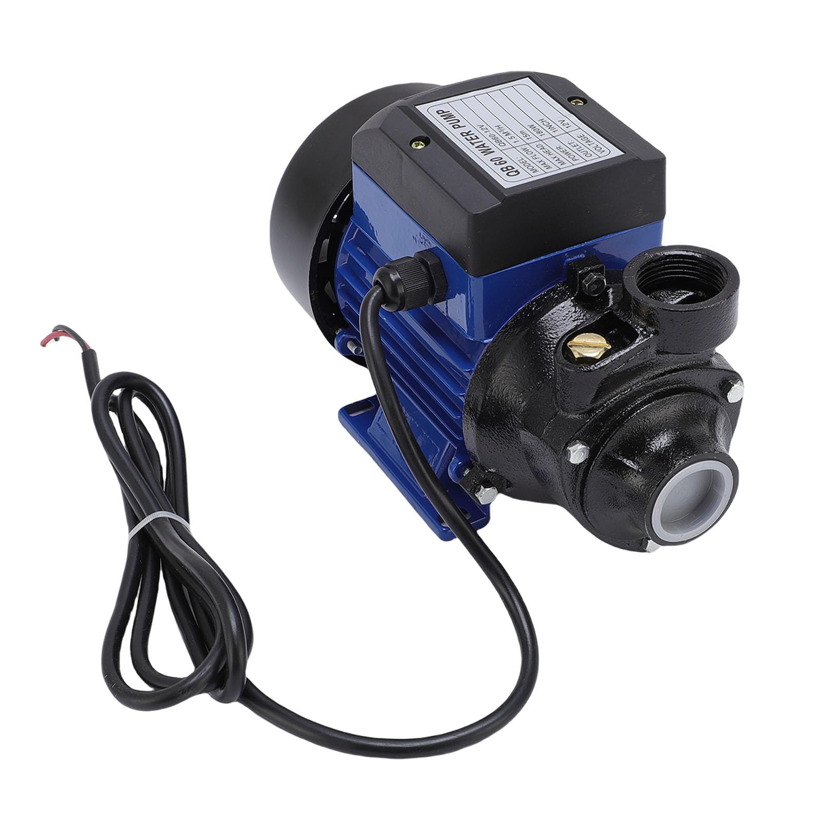 Bomba de Transferencia de Agua Eléctrica de 230W, Bomba de Pozos Solares 180W, 15 M Cabezal, Bomba NPT de una Junta de Tubería de 1 Pulgada, para Estanque de Jardín, Riego y