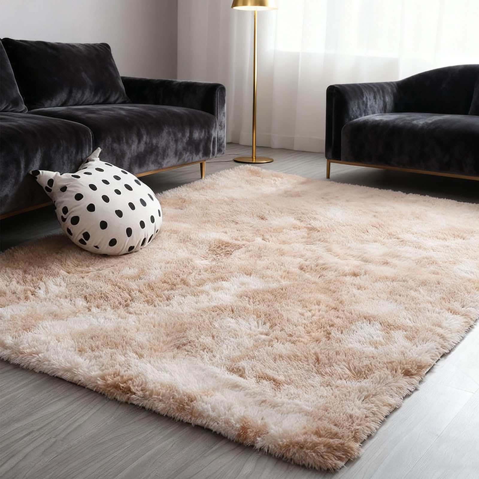 Tapis moelleux de salon lavable résout le problème d'entretien 275x320cm