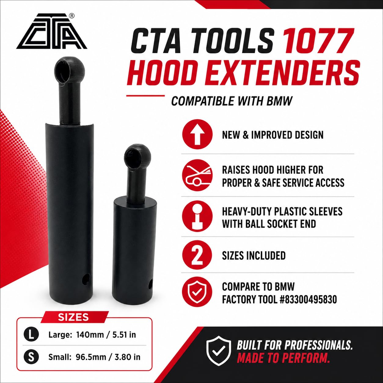 CTA Tools 1077 Haubenverlängerung – kompatibel mit BMW