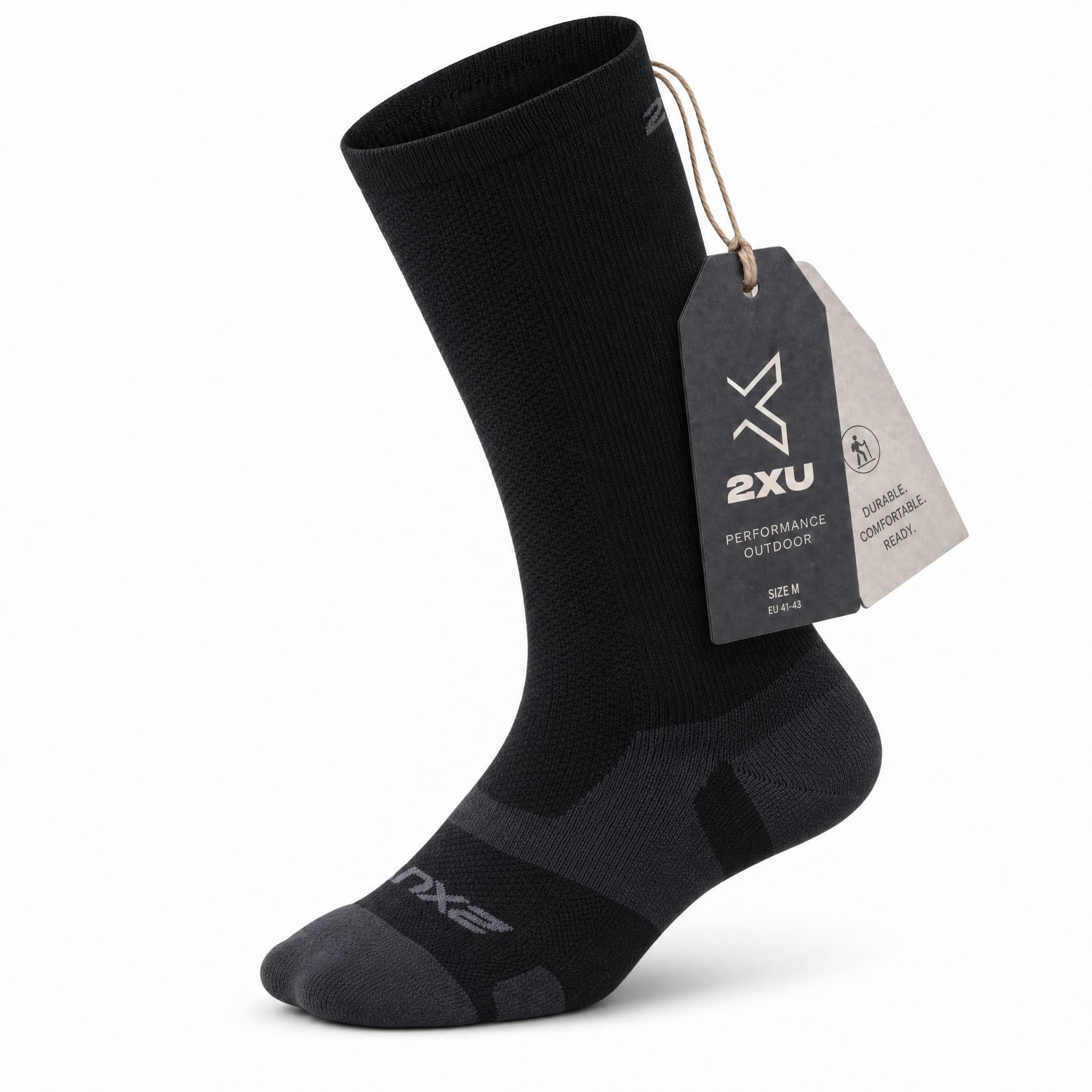 2XU Unisex Vectr Light Cushion Full Length Socks Compression Sock