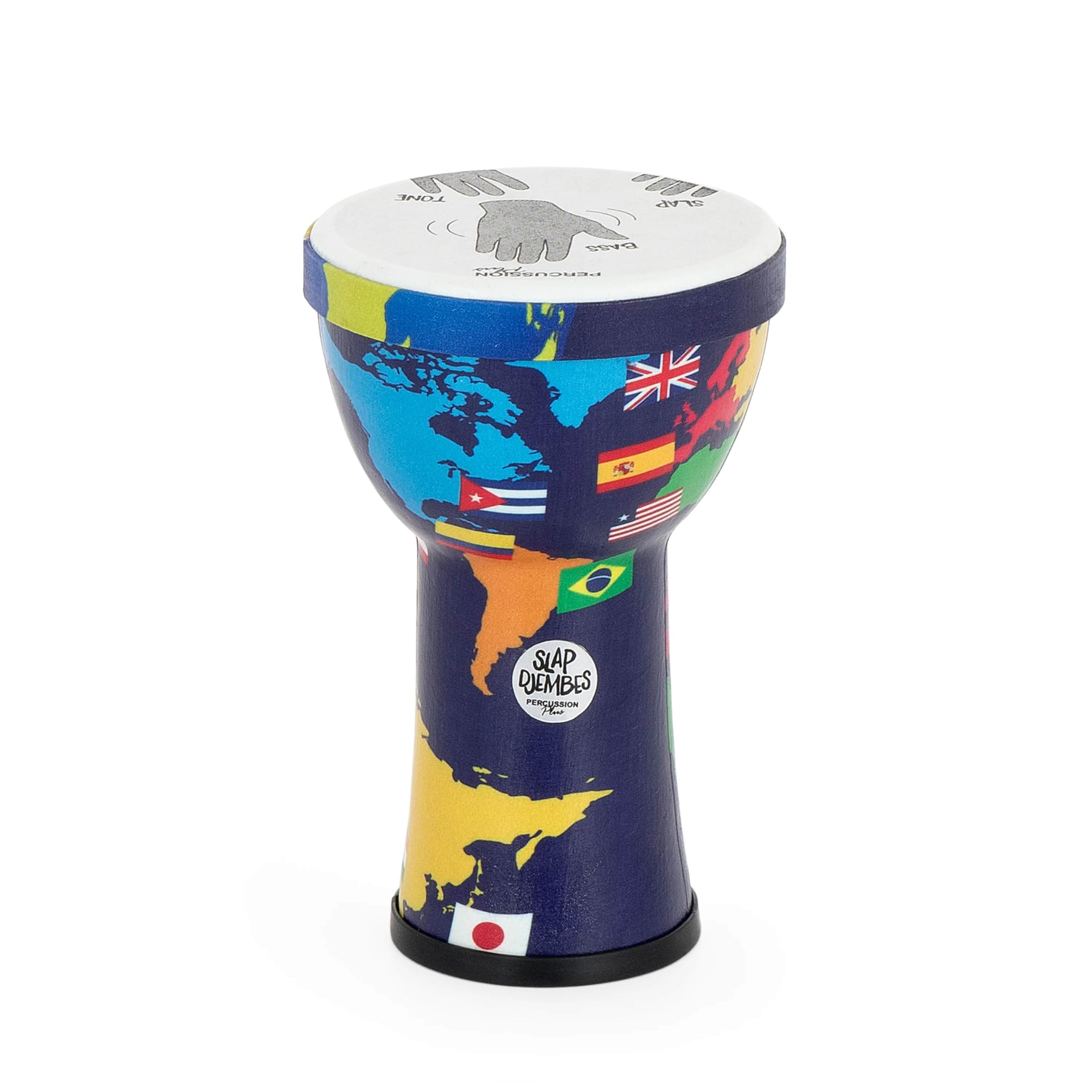 Percussion Plus World Slap Djembe preafinado, 6 pulgadas (cabeza)