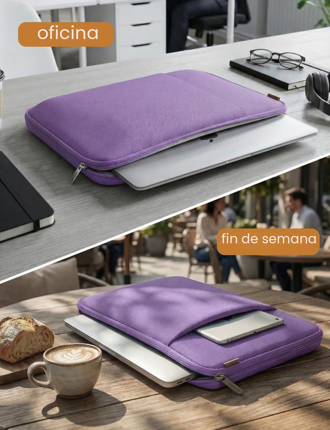 DOMISO Funda Portatil,Maletín de Ordenador Impermeable,LP07