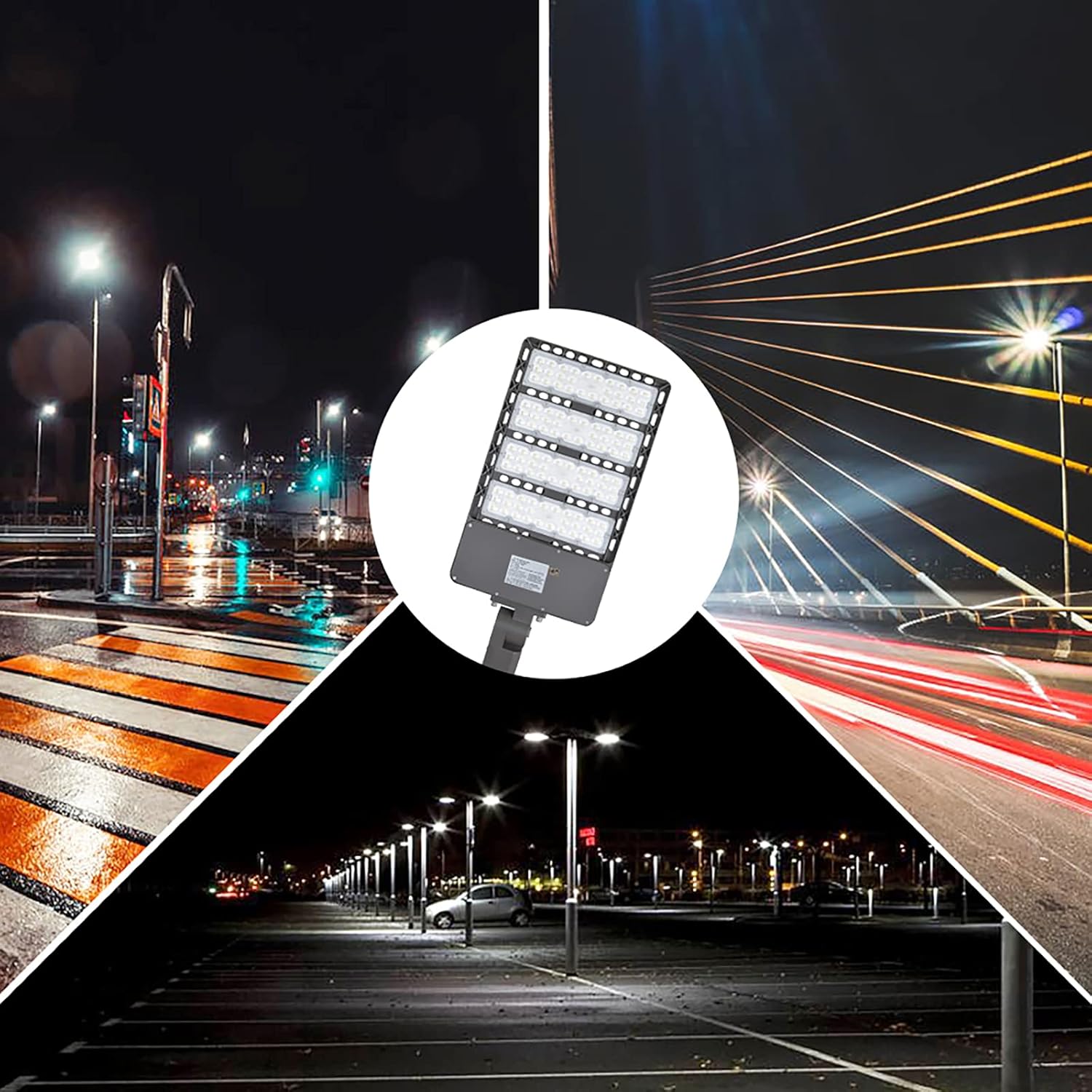 Rеvіеw Prоduсt KCCCT LED Parking Lot Lights 300W Outdoor LED Shoebox Pole Lights 39000ML 5000K Commercial Area Road Lighting IP65 100-277Vac LED Street Commercial Light ETL&DLC Listed (Slip Fit Mount,No Photocell) Bеѕt Cуbеr Mоndау 🔥 KCCCT LED Parking Lot Lights 300W Outdoor LED Shoebox Pole Lights 39000ML 5000K Commercial Area Road Lighting IP65 100-277Vac LED Street Commercial Light ETL&DLC Listed (Slip Fit Mount,No Photocell)