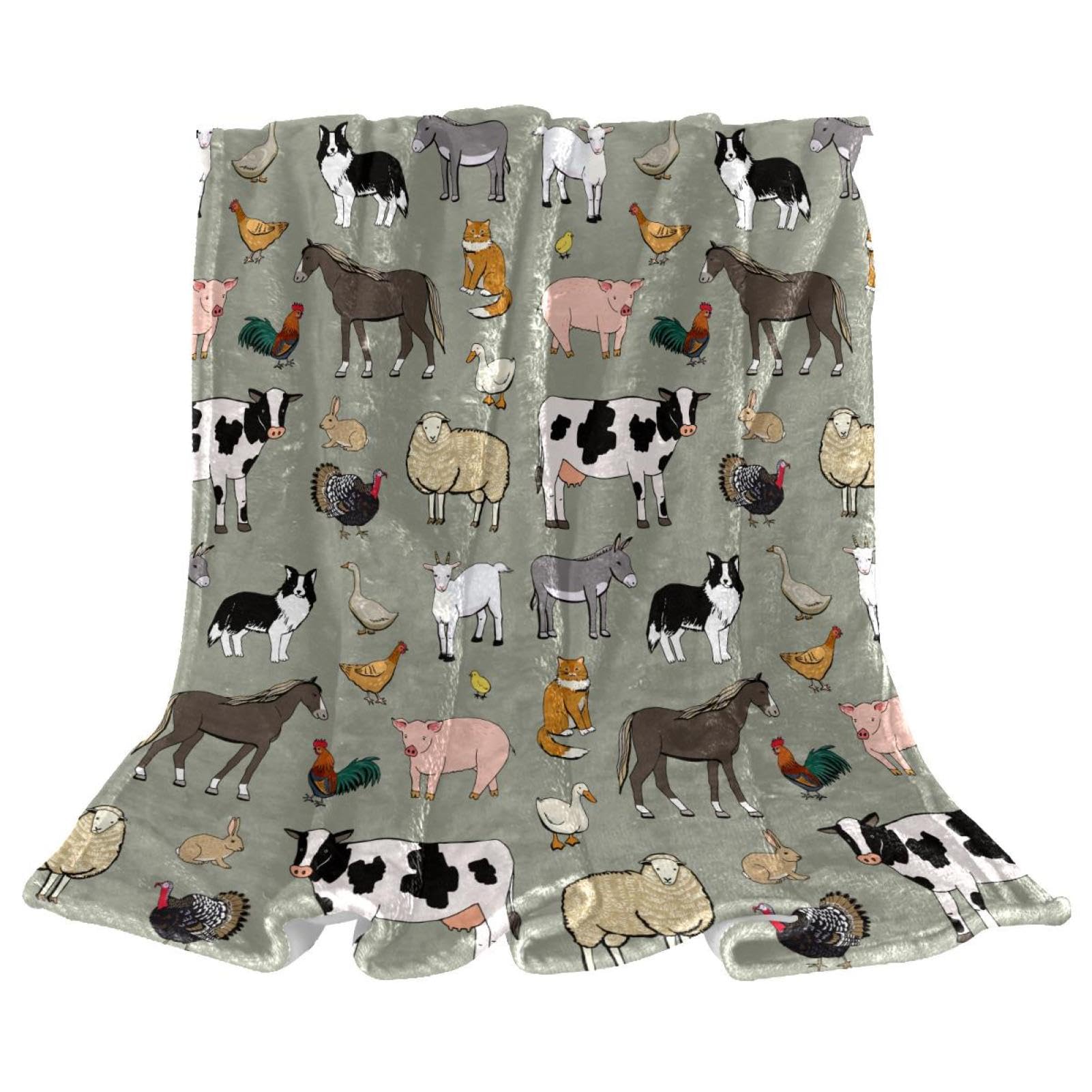 Couverture vache et chèvre pour vos soirées cocooning au salon