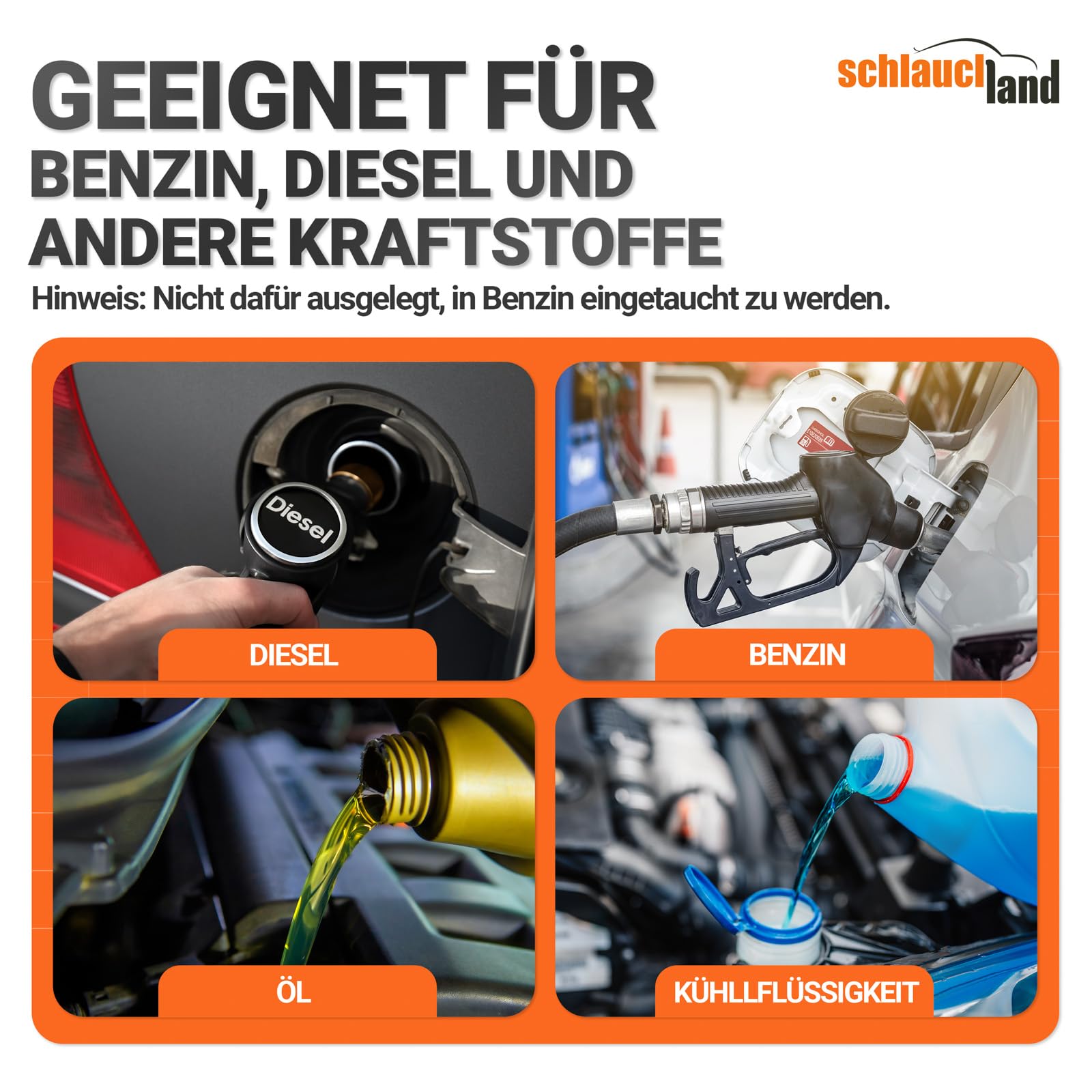 5m NBR Gewebeschlauch P-TEX® Benzin Diesel Ø 13x19mm Grün | GROSSE AUSWAHL | Kraftstoffschlauch mit Polyester-Gewebe verstärkt - DIN 73379-B Öl Kraftstoff Leitung Schlauch flexibel | PREMIUM