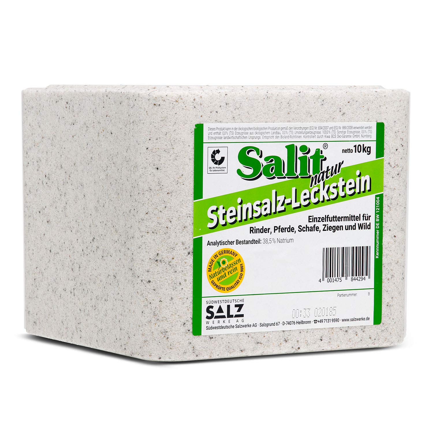 Salit Steinsalz Leckstein Natur 30kg für Rinder, Schafe, Ziegen, Pferde und Wild