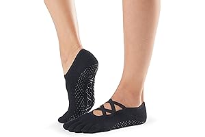 Women's Elle Full Toe Grip Socks: Ideal for Pilates, Barre, Yoga, and Ballet