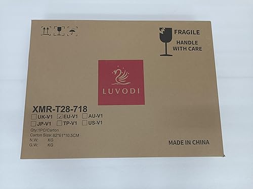 Miniatura 10 de LUVODI Espejo de baño LED iluminado espejo de maquillaje ovalado de 28 x 20 pulgadas con retroiluminación y luz frontal, moderno espejo inteligente