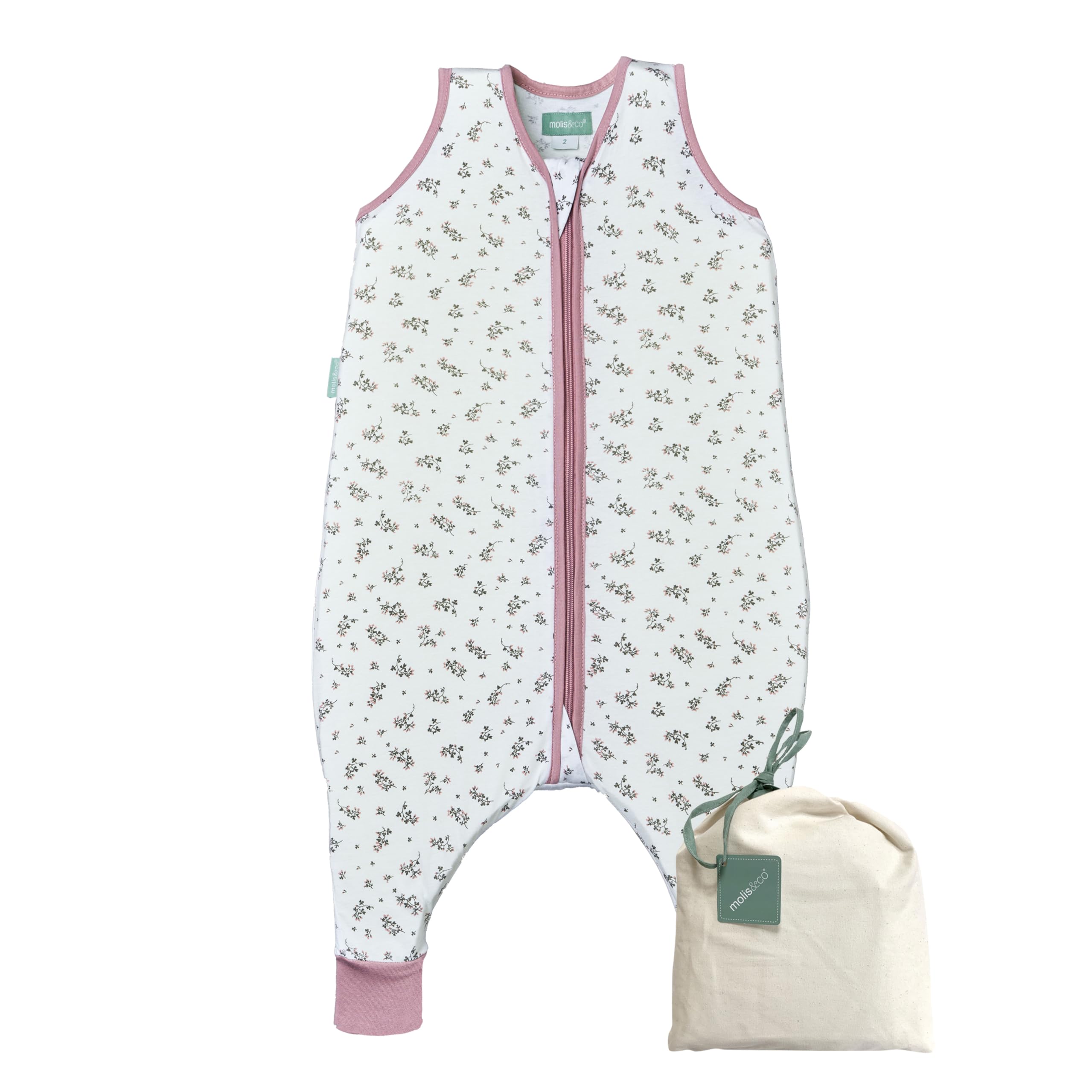 molis&co - Pijama Burbuja con Pies 0.5 TOG - 90 cm (3 años) - Ideal para Verano - 100% Algodón (Oeko-Tex 100) - Summer Sea — view 7
