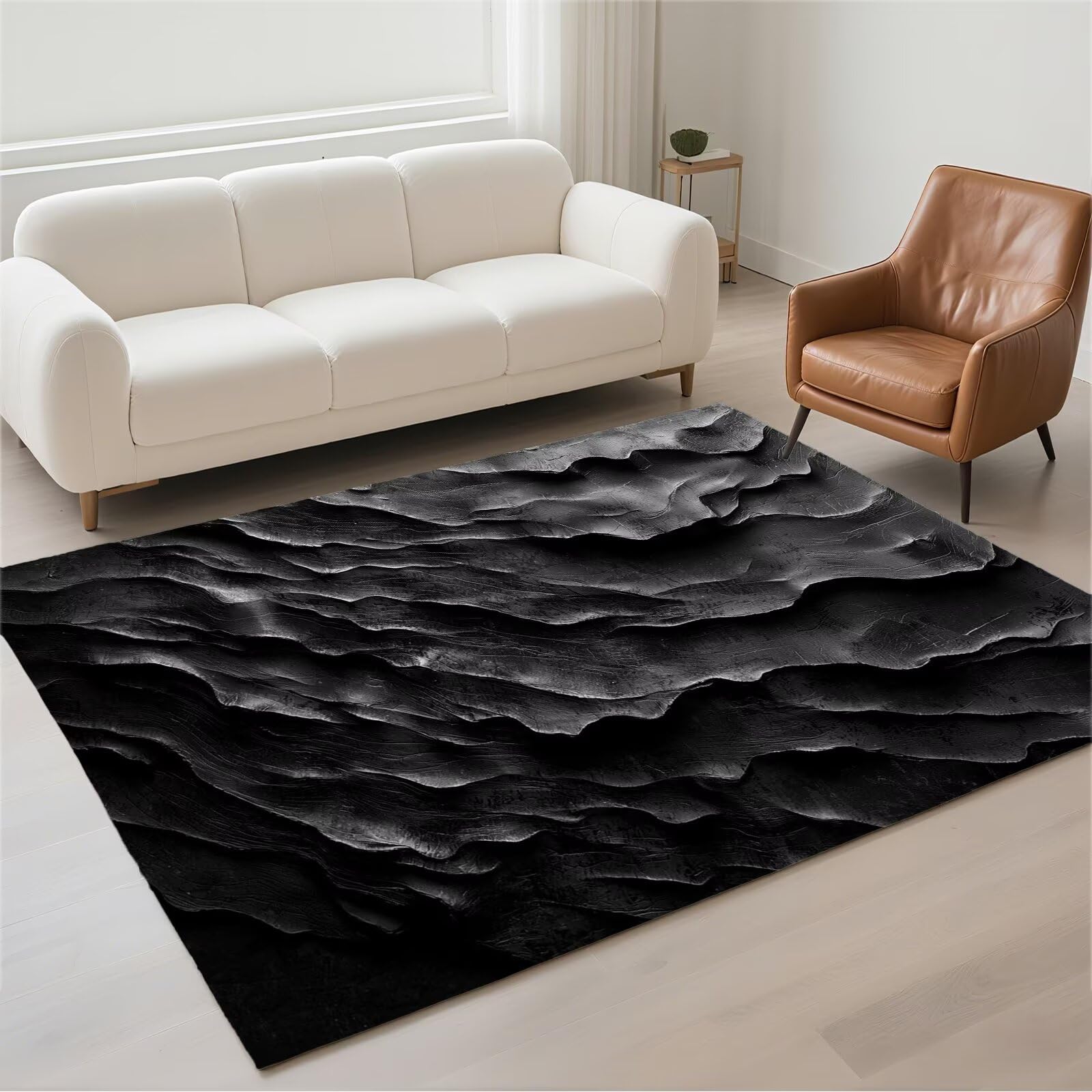 Tapis de chambre moderne résistant et petit rug étanche 50x80 pour intérieur contemporain