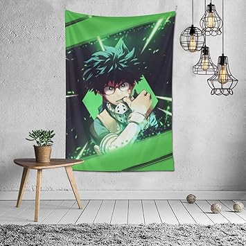 Amazon Co Jp 僕のヒーローアカデミア 緑谷出久 デク タペストリー みどりやいずく One For All Class 1 A My Hero Academiaインテリア 布ポスター 壁掛け 部屋 壁飾り 同人 漫画 装飾布 背景布 多機能 モダン 間仕切り 人気 アニメ おしゃれ 個性ギフト プレゼント