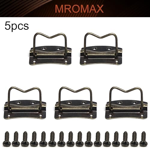 Miniatura 4 de MroMax Mango de pecho de 1.77 x 1.18 pulgadas, pintura en aerosol, montaje en superficie, anillo de pecho, mango de tracción de 1.772 in x 1.181 in