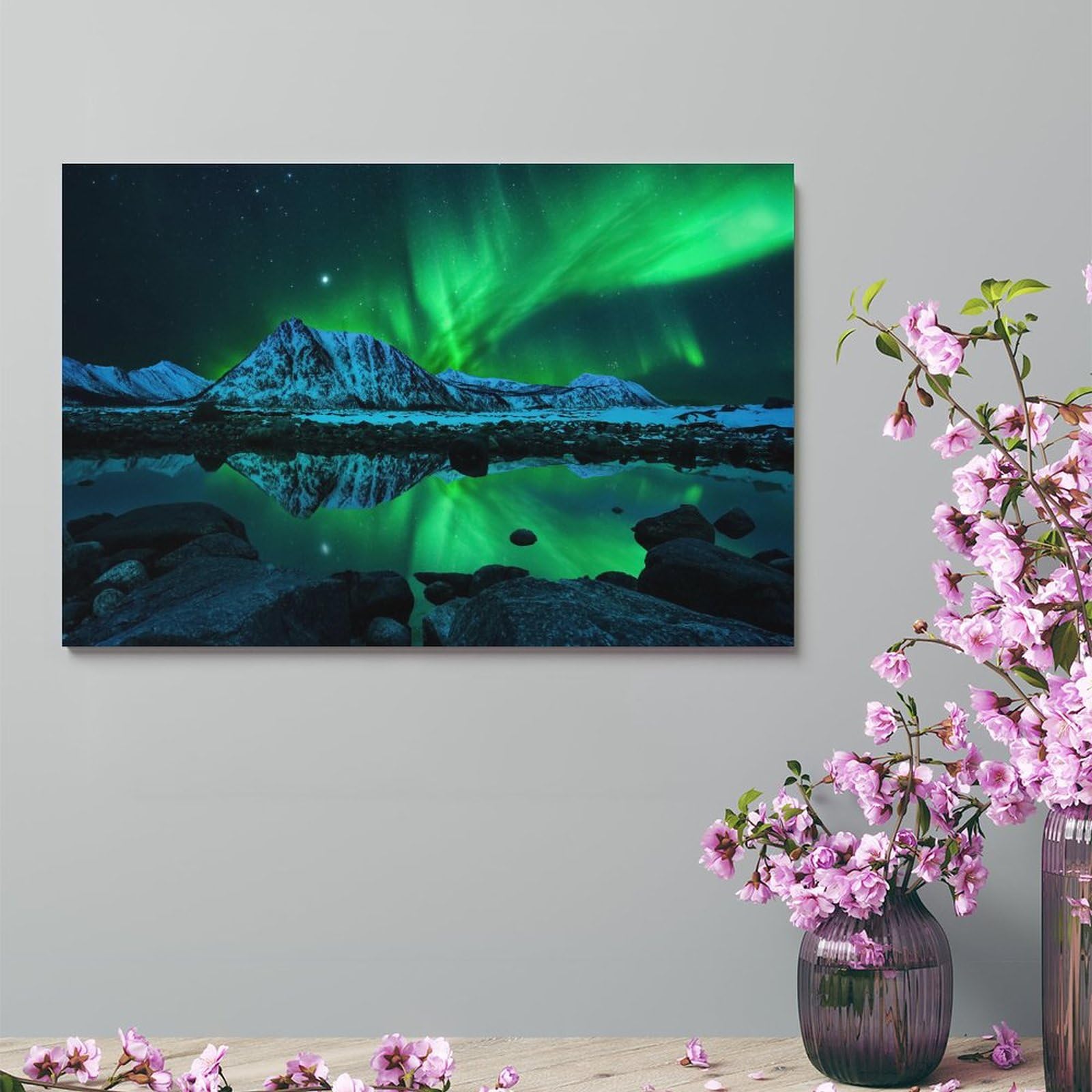 DUDOK Nordlichter Himmel, Holz Puzzle 1000 Teile, Realistisch, 75x50cm, 1000 Stück, 8 Jahre und älter