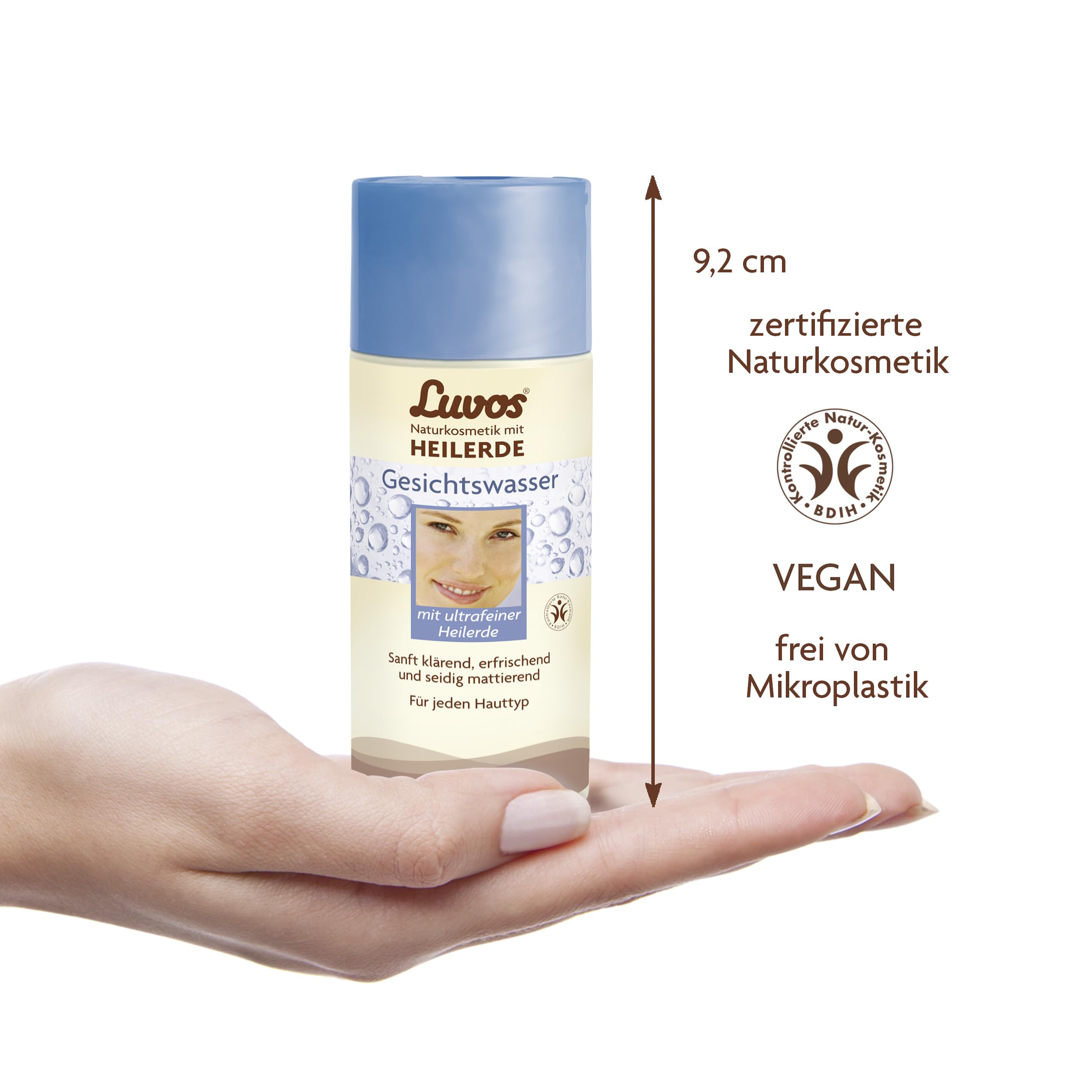 LUVOS Healing Clay Facial Toner 1 x 150 ml, Clears Gently, Matte, Prevents Skin Irritation for Pure Skin 1 x 150 ml - Image 2